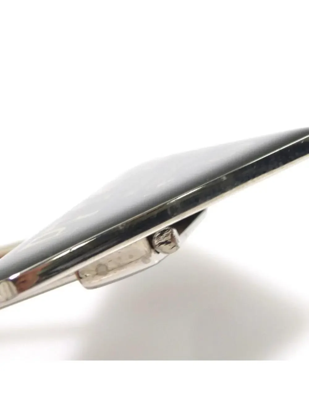 Auth Prada Key Ring Black/Silver Metal #280438P17B